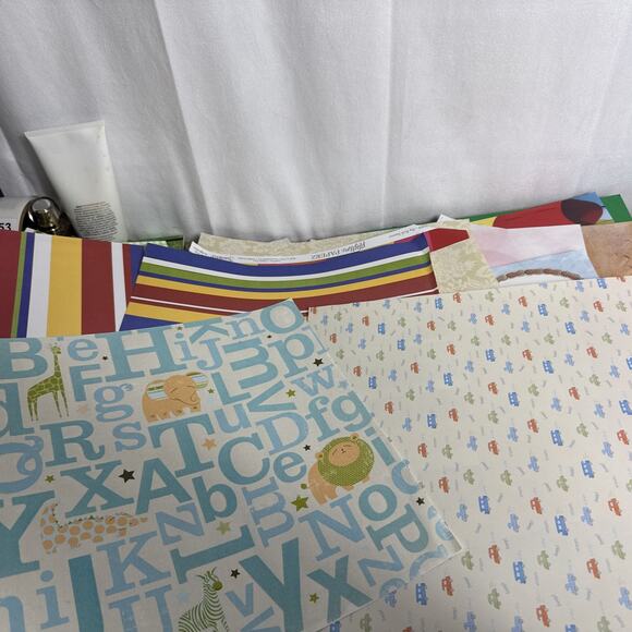Scrapbook Paper Lot 12 x 12 and 8 x 11 Holiday Martha Stewart Brenda Walton 7 lb - Picture 9 of 10